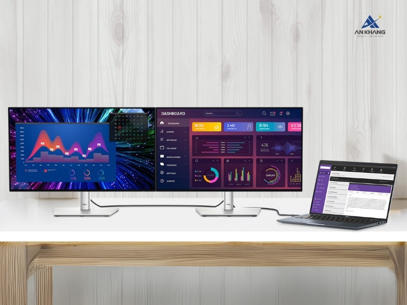 Màn hình Dell UltraSharp U2424HE hỗ trợ thiết lập đa màn hình