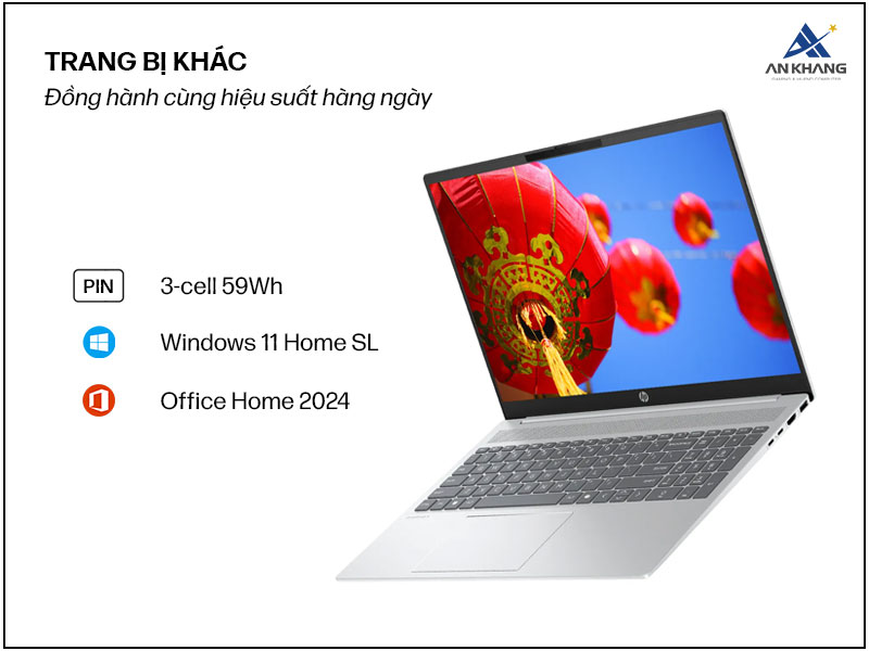 Đồng h&agrave;nh c&ugrave;ng hiệu suất h&agrave;ng ng&agrave;y tr&ecirc;n laptop HP OmniBook 5 AI 16-af1048TU BZ7Q9PA