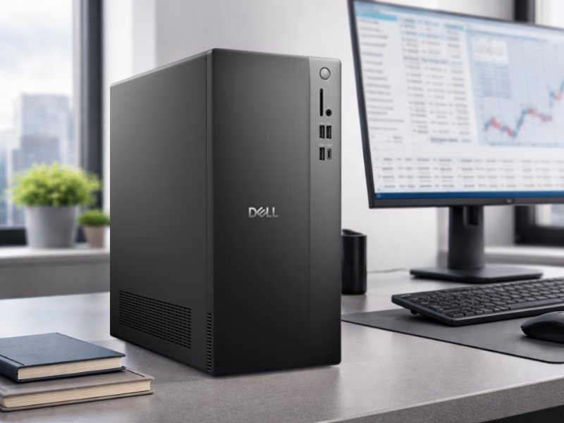 Máy tính để bàn Dell Pro Tower Essential QVT1260 QVT1260-14100-08512W thiết kế Tower rộng rãi, sẵn sàng mở rộng
