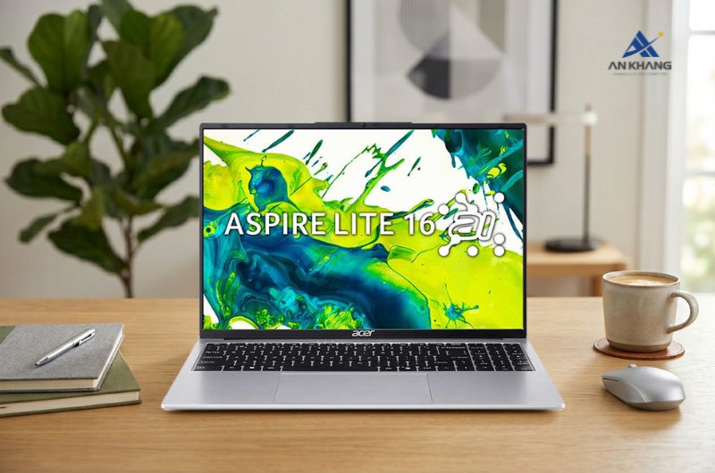 Laptop Acer Aspire Lite 16 AI AL16-71P-5674 NX.D4XSV.001 là laptop 16 inch mỏng nhẹ, hiệu năng ổn định