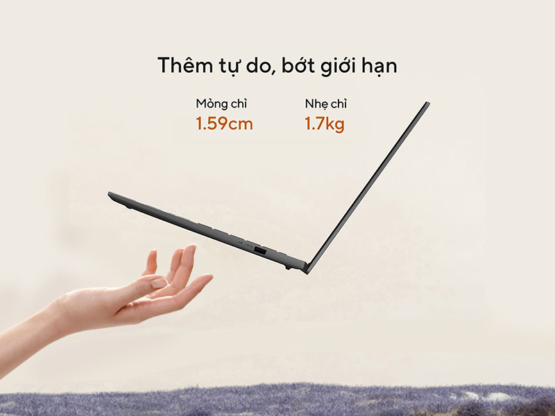Laptop ASUS Vivobook S16 được thiết kế nhẹ nh&agrave;ng, năng động, bền bỉ, đồng h&agrave;nh trong qu&aacute; tr&igrave;nh sử dụng l&acirc;u d&agrave;i