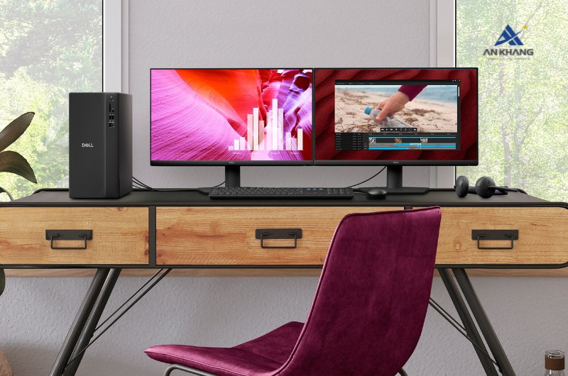 Máy tính để bàn Dell Pro Tower Essential QVT1260 71085900 hỗ trợ hiển thị đa màn hình ấn tượng