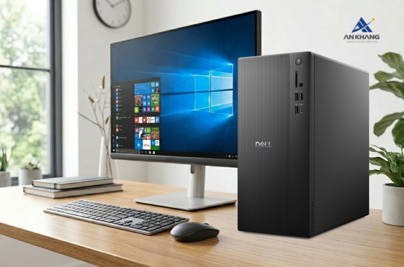 Máy tính để bàn Dell Pro Tower Essential QVT1260 71085900 nâng cấp linh hoạt với thiết kế tool-less