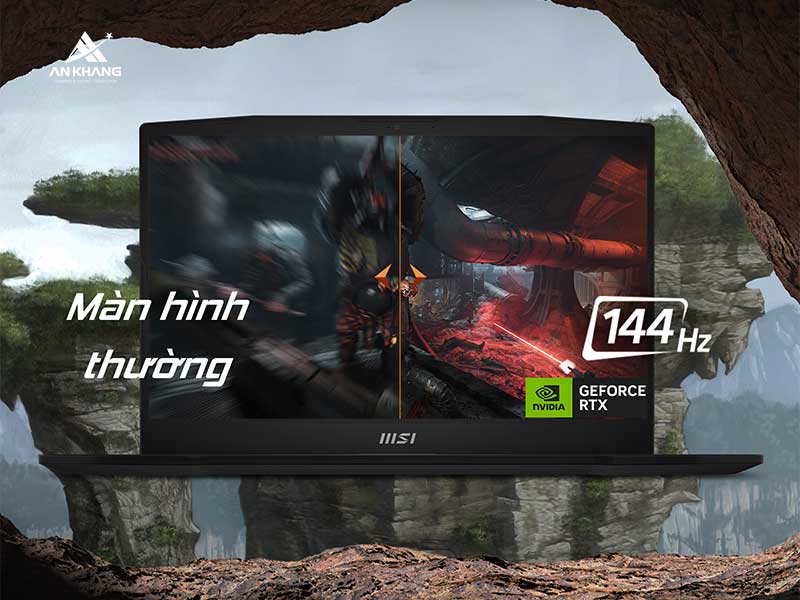 Laptop gaming MSI Katana 15 B13VFK-676VN với màn hình 144Hz siêu mượt mà