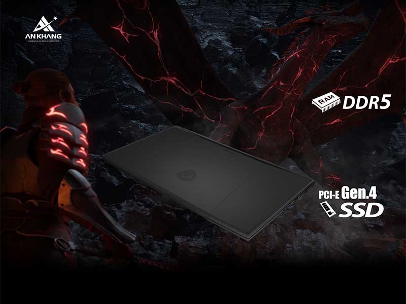 Laptop Gaming MSI Katana 15 B13VFK-676VN đa nhiệm mượt mà, lưu trữ tốc độ cao