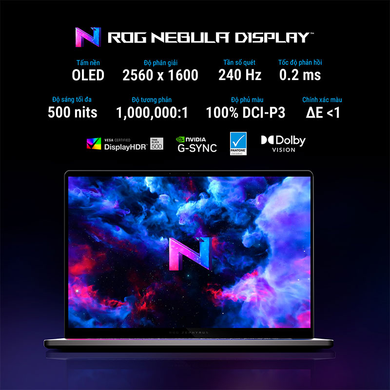 Laptop ASUS ROG Zephyrus G16 GU605CM-QR078W - Màn hình đỉnh cao