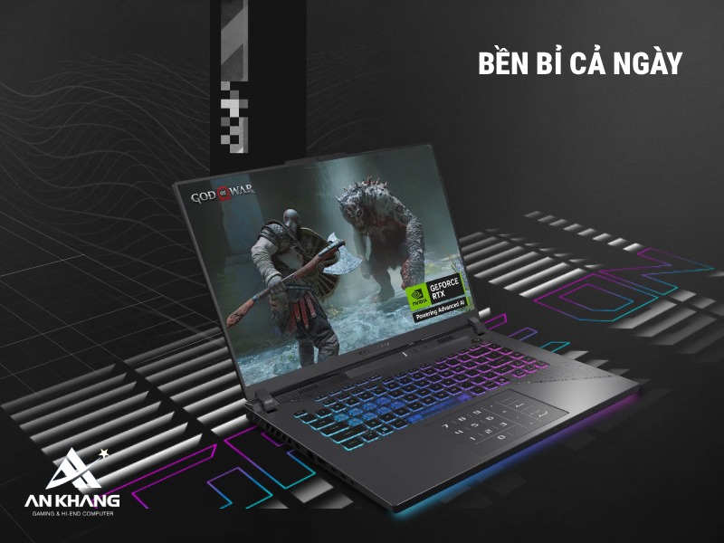 Sẵn sàng cả ngày dài cùng laptop ASUS ROG Strix G16 G614PM-TS147W