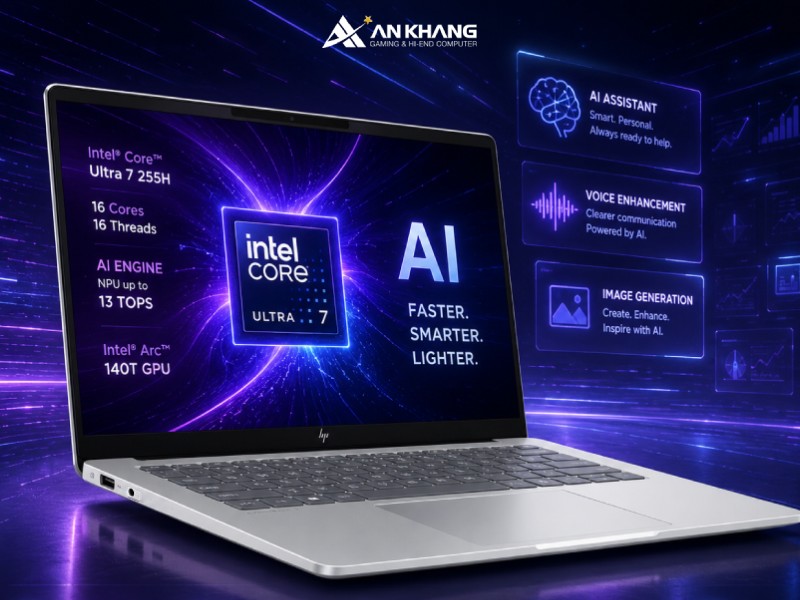 Trải nghiệm hiệu năng mạnh mẽ tích hợp AI của laptop HP OmniBook 7 14-fr0024TU C1MN0PA