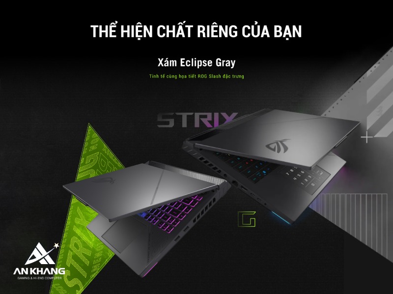 Laptop ASUS ROG Strix G16 G614PM-TS147W mang thiết kế cá tính, đậm chất riêng của ROG