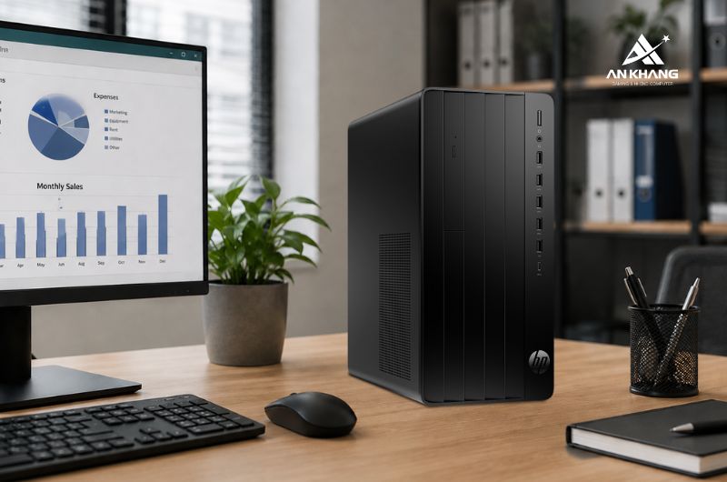 Máy tính để bàn HP Pro Tower 280 G9 PCI AY1Z0PT trang bị 8GB RAM và 512GB SSD mang đến một cấu hình vừa đủ, ổn định
