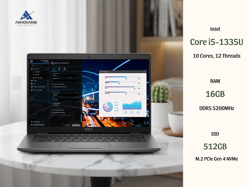 Laptop Dell Latitude 3450 L3450-1335U-16512WN-BL đa nhiệm mượt mà