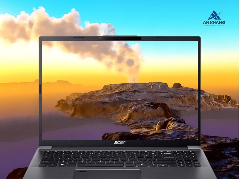 Laptop Acer Aspire 16 AI A16-71M-59L5 NX.J4YSV.001 hiển thị r&otilde; n&eacute;t, ch&acirc;n thực