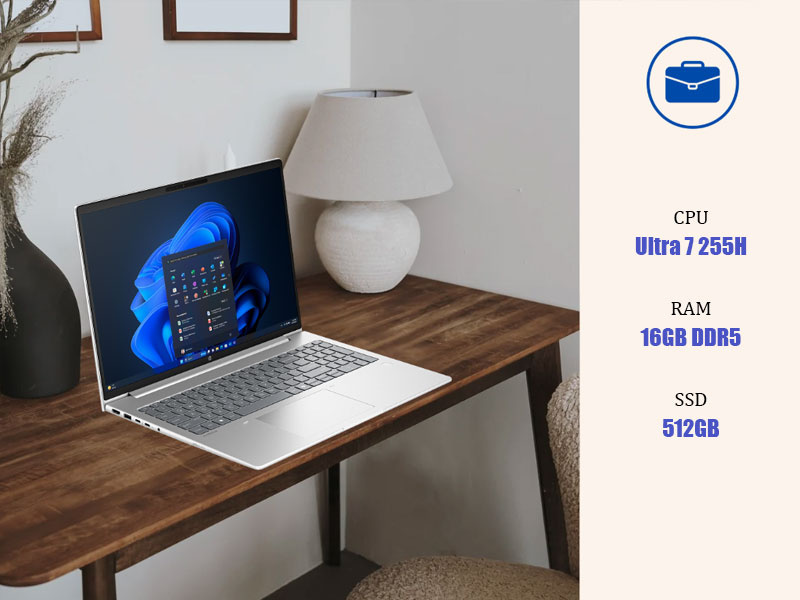HP Probook 4 G1i 16 BQ5E4PT là laptop doanh nghiệp sở hữu hiệu năng AI mạnh mẽ