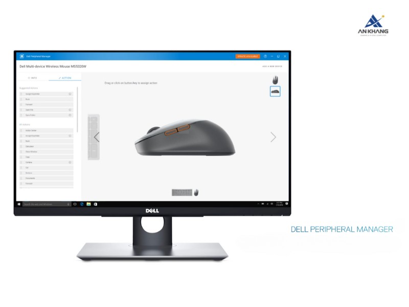 Dell Mobile Pro Wireless MS5120W - Titan Gray với tính năng quản lý và bảo trì