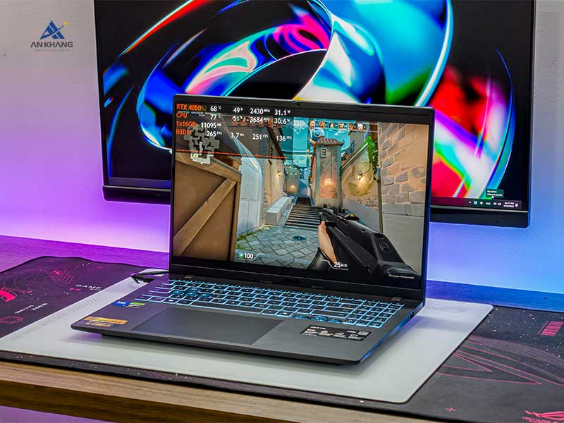 Laptop ASUS Gaming V16 V3607VH-RP024W trang bị màn hình 16 inch 144Hz vừa rộng rãi vừa sắc nét