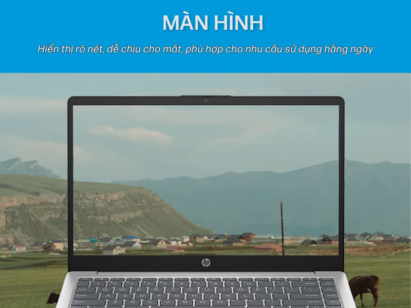 M&agrave;n h&igrave;nh hiển thị r&otilde; n&eacute;t, dễ chịu cho mắt của HP 14-ep1179TU C89ZSPA