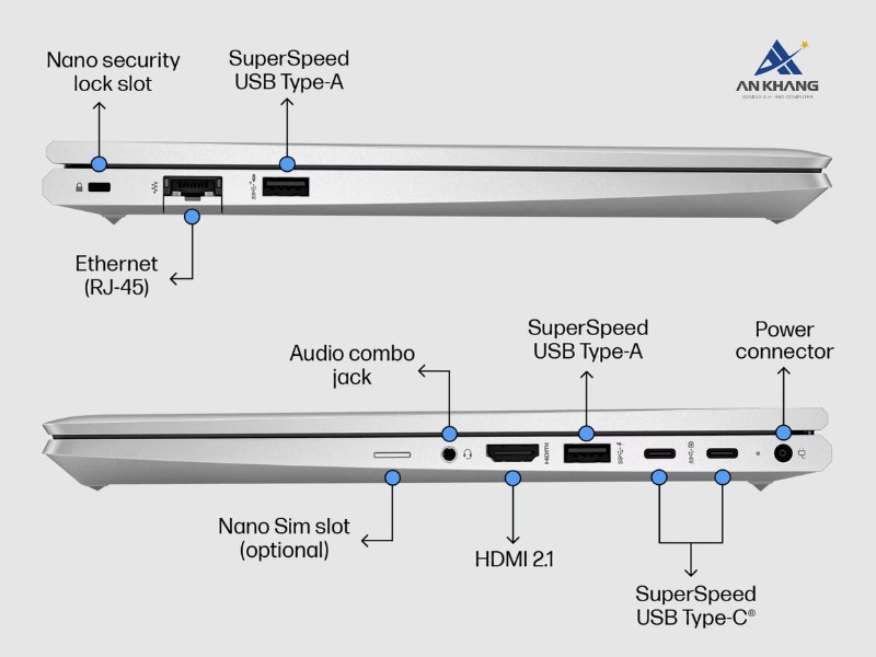 Laptop HP ProBook 440 G10 B73SKAT kết nối to&agrave;n diện cho mọi nhu cầu