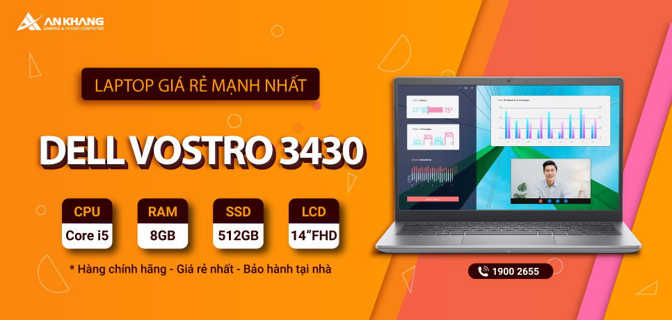 Laptop Dell Vostro 3430 71024545 - laptop giá rẻ mạnh nhất năm 2024