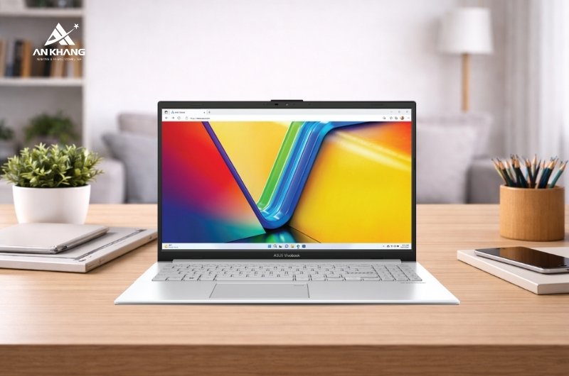 Laptop Asus Vivobook Go 15 E1504FA-BQ1150W là laptop mỏng nhẹ cho học tập, làm việc và giải trí cơ bản