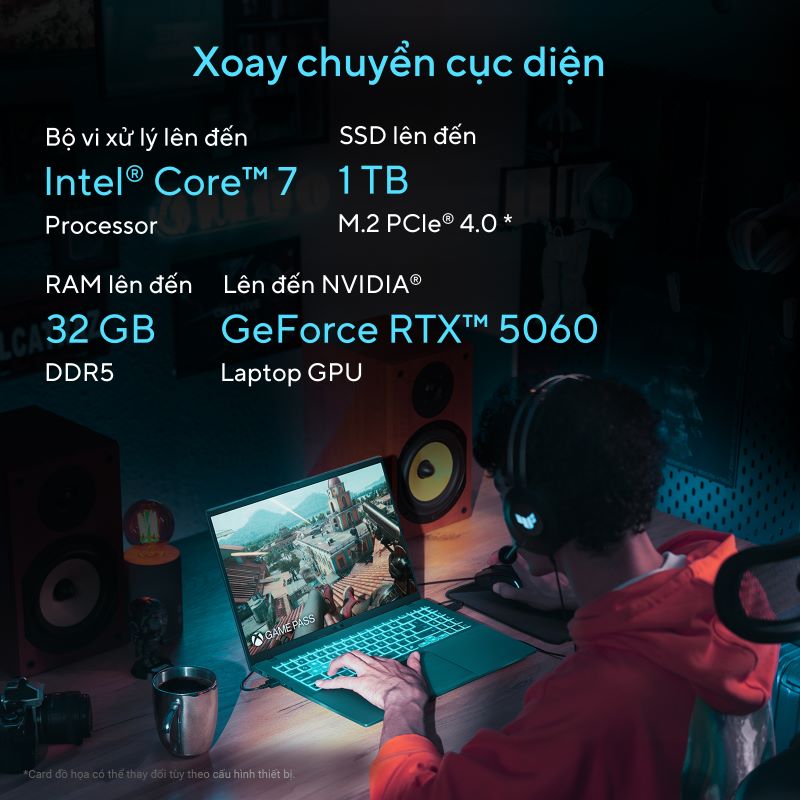 ASUS Gaming V16 V3607VM-RP044W - Hiệu năng, sức mạnh AI vượt trội