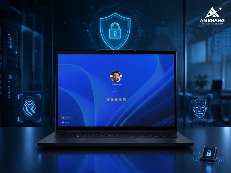 Hệ thống bảo mật cấp doanh nghiệp được trang bị trên Lenovo ThinkPad T14s Gen 6 21QX00LEVA