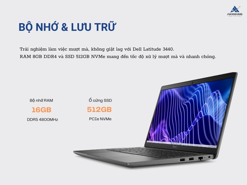 Dell Latitude 3440 L34401235U08512G xử lý đa nhiệm mượt mà, nhanh chóng