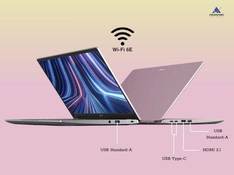 Acer Swift Go 14 SFG14-41-R19Z NX.KG3SV.001 trang bị cổng kết nối hiện đại