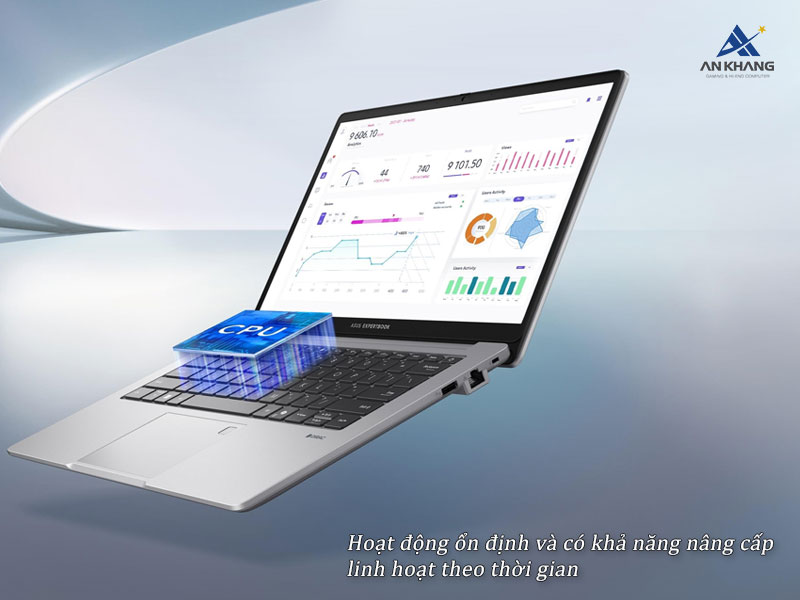 Laptop ASUS ExpertBook P1 P1403CVA-C5H16-50W mang hiệu suất ổn định, đáp ứng trọn vẹn nhu cầu học tập và làm việc