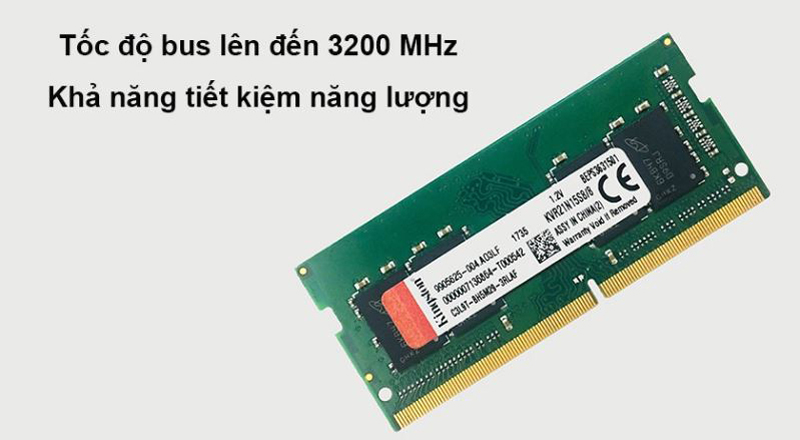 Ram Laptop Kingston 8GB 3200MHz DDR4 kvr32s22s8/8 mạnh mẽ