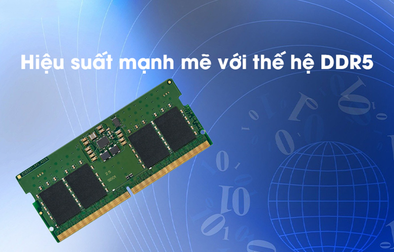 Ram Laptop Kingston 8GB DDR5 4800MT/s Non-ECC CL40 tốc độ cao