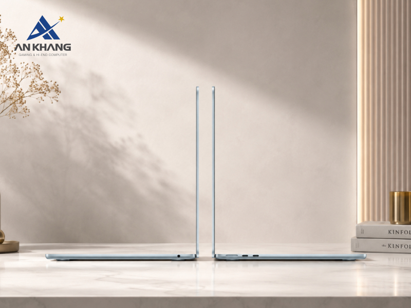 MacBook Air 13 inch M5 10CPU/8GPU/16GB/512GB Sky Blue MDHH4SA/A với các cổng kết nối hiện đại