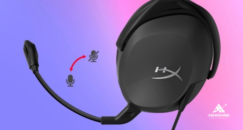 Tai nghe HP HyperX Cloud Stinger Core II 683L9AA trang bị micro với tính năng xoay để tắt tiếng