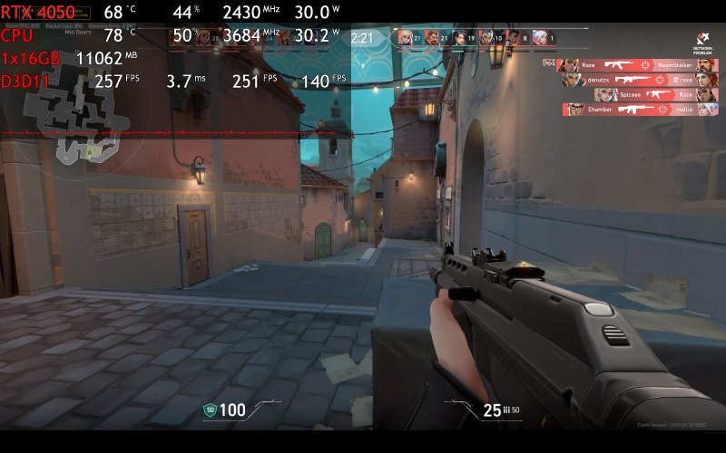 ASUS Gaming V16 K3607VU-RP280W - Test FPS trong Valorant_FHD+_Max Settings 1