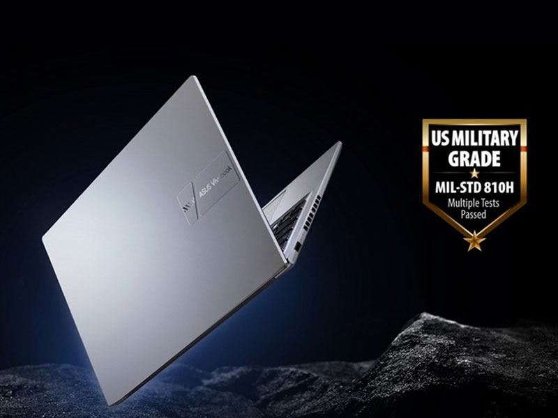 Laptop ASUS Vivobook 14 X1405VA-LY623W sở hữu độ bền đạt chuẩn quân đội