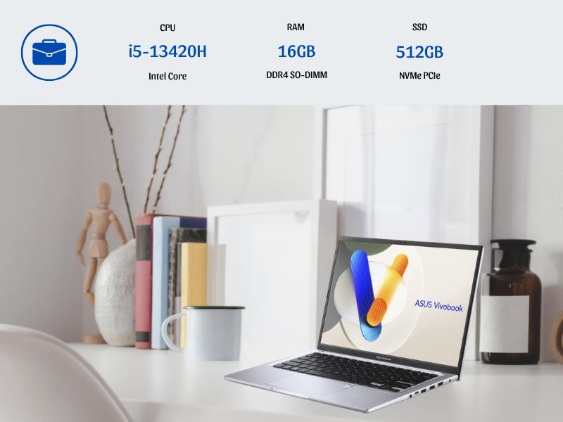 ASUS Vivobook 14 X1405VA-LY623W - Hiệu năng văn phòng ổn định