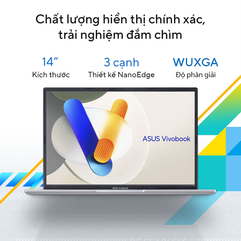 Vivobook 14 X1405VA-LY623W sở hữu màn hình nhỏ gọn đáp ứng nhu cầu