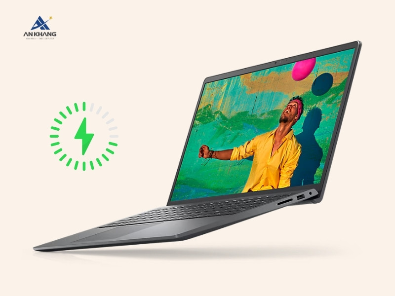 Dell Inspiron 15 3520 71069202 với thời lượng pin ổn định, sạc nhanh tiện lợi