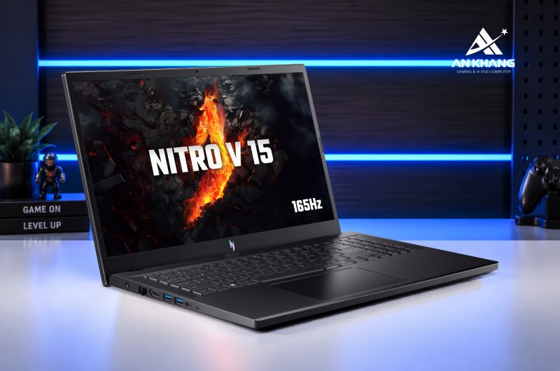 Laptop Acer Gaming Nitro V 15 ANV15-41-R732 NH.QPESV.005 trang bị CPU AMD Ryzen 5 6600H và card đồ họa RTX 4050
