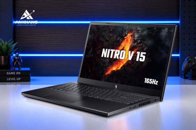 Acer Gaming Nitro V 15 ANV15-41-R732 NH.QPESV.005 trang bị sẵn 16GB RAM và 512GB SSD cùng khả năng nâng cấp linh hoạt