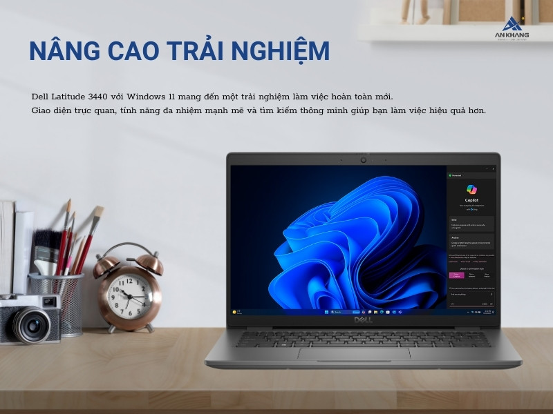 Dell Latitude 3440 L3440-I51235U-8G512G cài đặt sẵn Windows 11 Home mang đến trải nghiệm trực quan