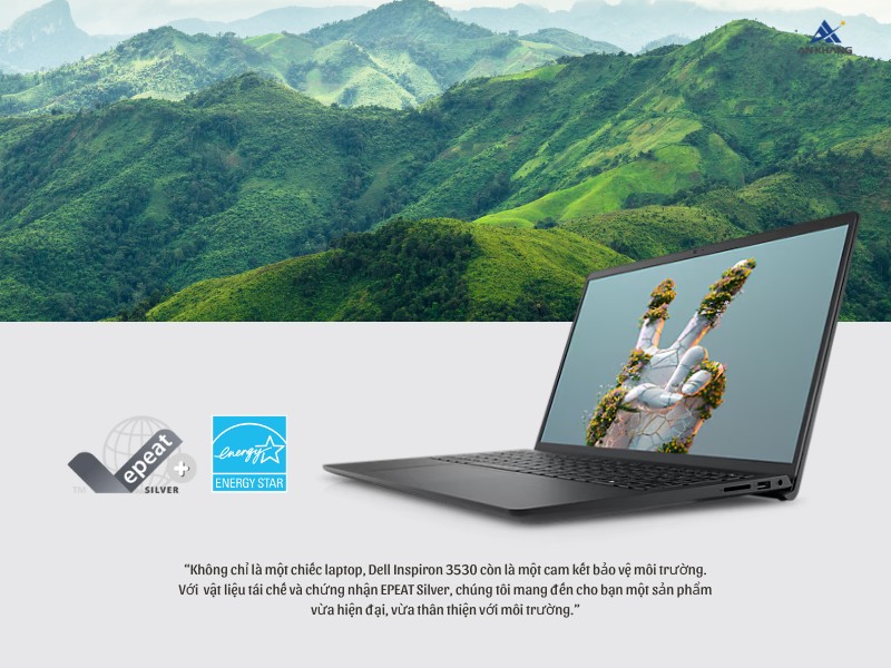 Dell Inspiron 15 3530 71053725 gây ấn tượng với thiết kế mỏng nhẹ