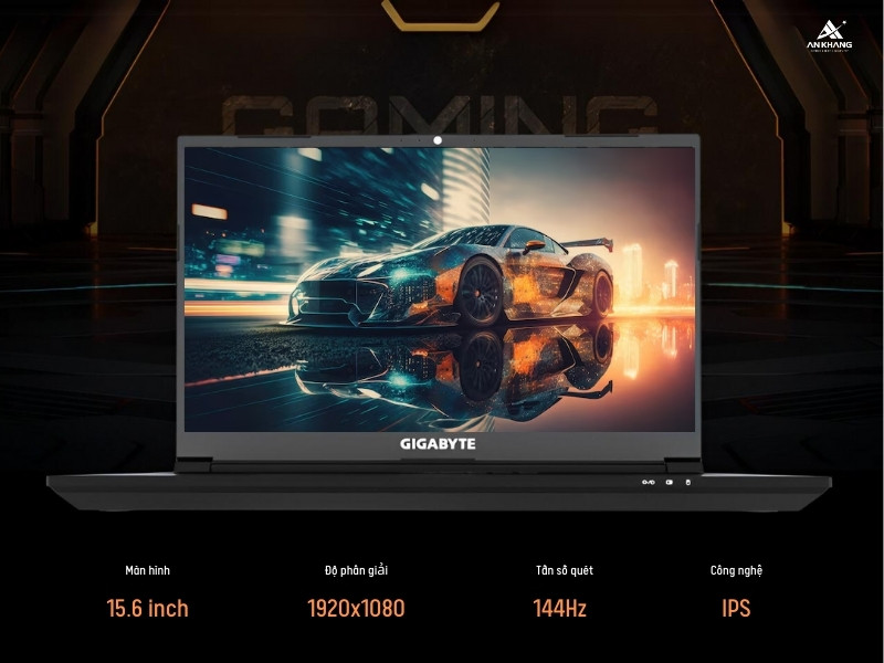 Laptop Gigabyte G5 MF5-H2VN353KH trang bị màn hình 15.6 inch FHD 144Hz sắc nét