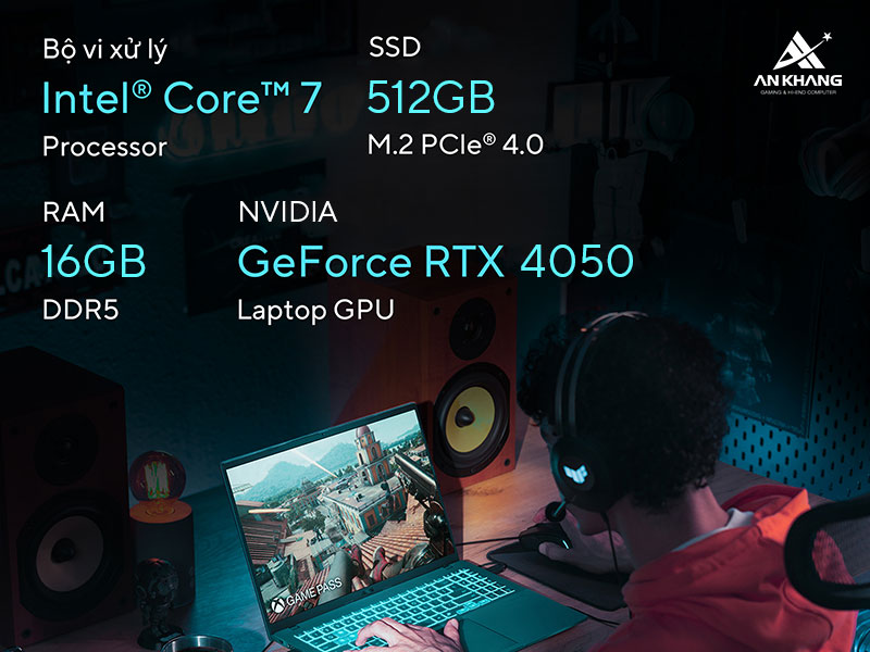 ASUS Gaming V16 V3607VU-RP216W l&agrave; chiếc laptop gaming sở hữu hiệu năng mạnh mẽ v&agrave; khả năng hỗ trợ AI