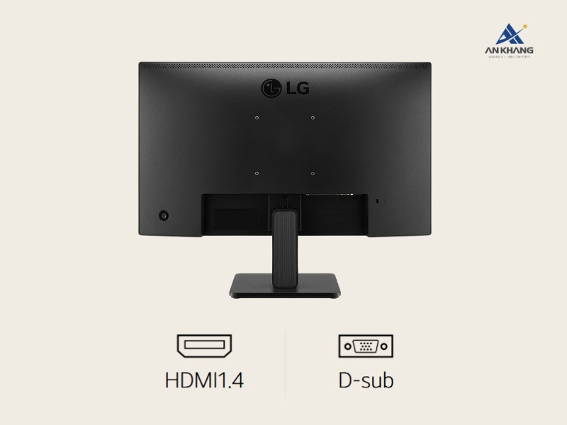Màn hình LG 24MR400-B.ATVQ trang bị cổng HDMI và cổng D-Sub