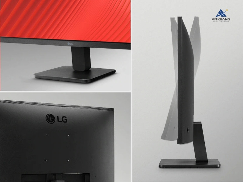 Màn hình LG 24MR400-B.ATVQ với thiết kế công thái học điều chỉnh linh hoạt