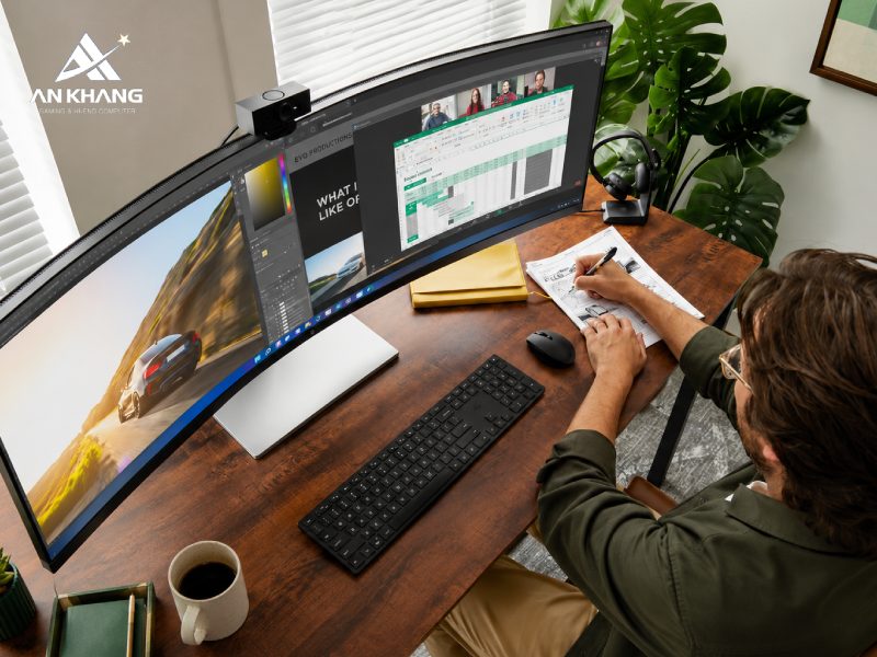 HP E45c G5 6N4C1AA với thiết kế cong 44.5 inch hiện đại