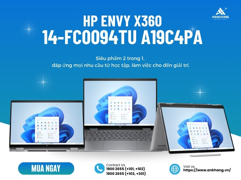 Laptop HP Envy X360 14-fc0094TU A19C4PA