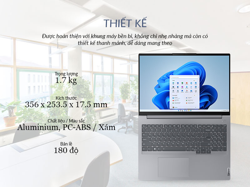 Lenovo ThinkBook 16 G6 IRL 21KH00Q1VN Thiết kế