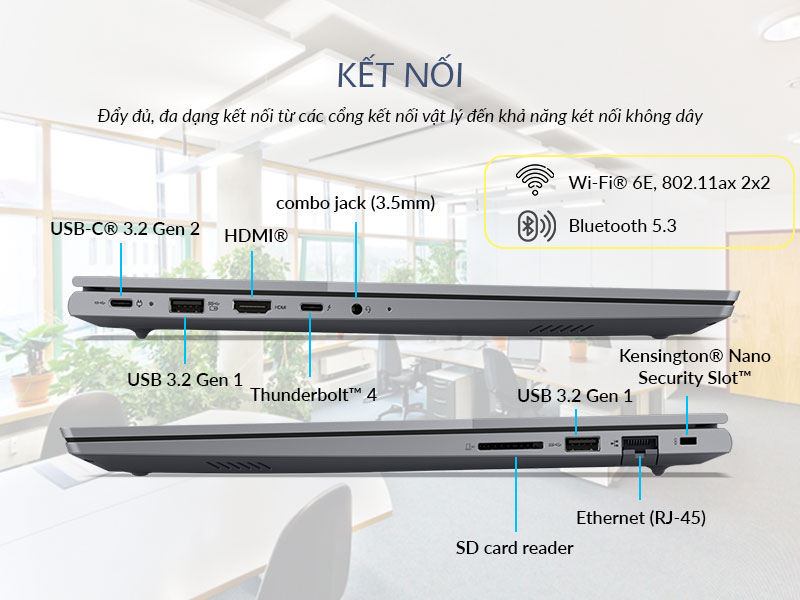 Lenovo ThinkBook 16 G6 IRL 21KH00Q1VN - Kết nối