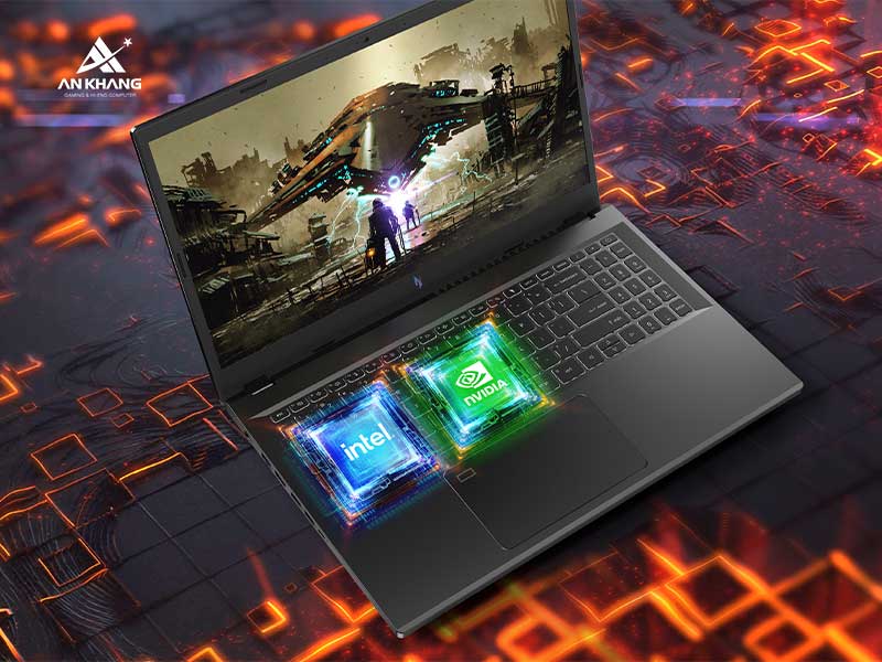 Laptop Gaming Acer Nitro V 15 ProPanel ANV15-51-73UU NH.QN9SV.00C với hiệu năng cân bằng